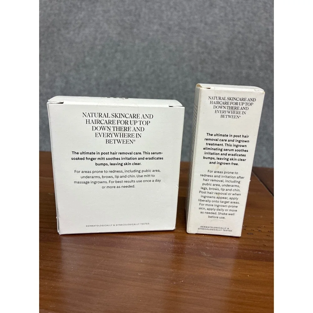 Fur Ingrown Eliminator Serum 1.1oz and 12 Serum Infused Mitts Set New in Box